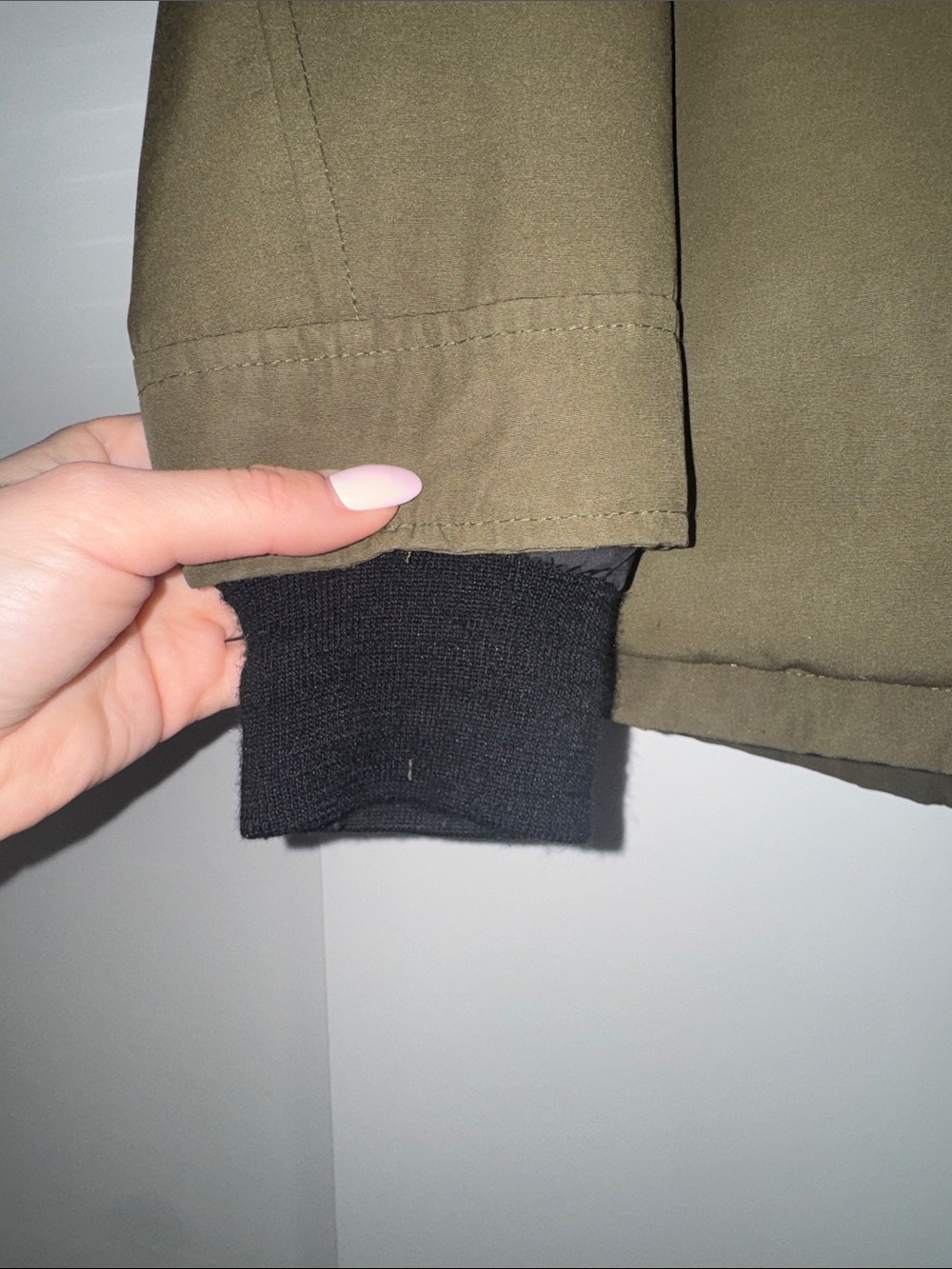 Canada Goose Olive Green Down Jacket with Hood - Picture 3 of 8